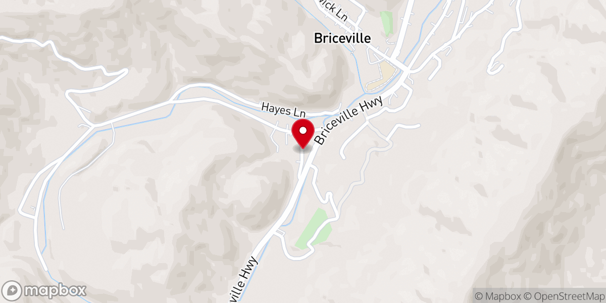 Map showing location of Tennessee Hollow