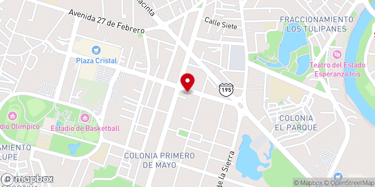 Map showing location of Templo Roca de Salvación Asambleas de Dios
