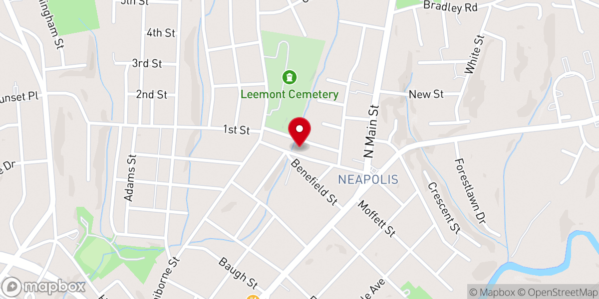Map showing location of Holy Church