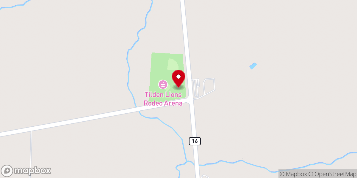 Map showing location of Tilden Baptist Church