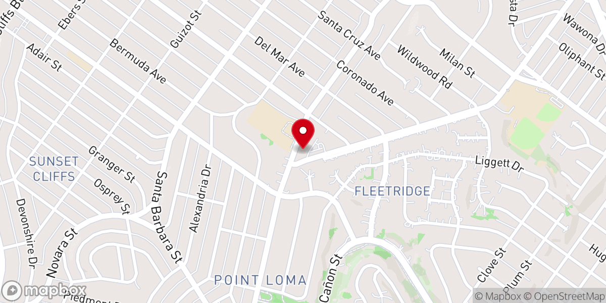 Map showing location of Contemplative Outreach of San Diego