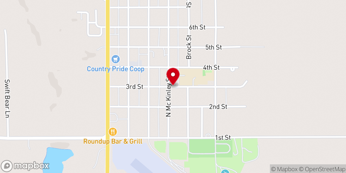 Map showing location of Lakota Chapel