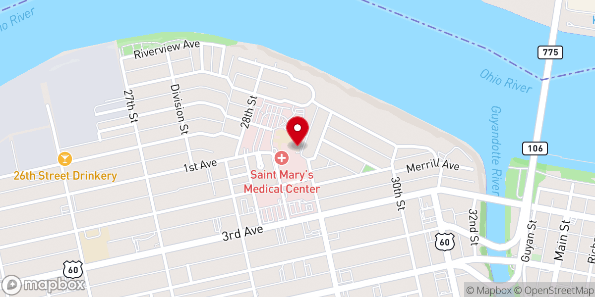 Map showing location of Convent Chapel