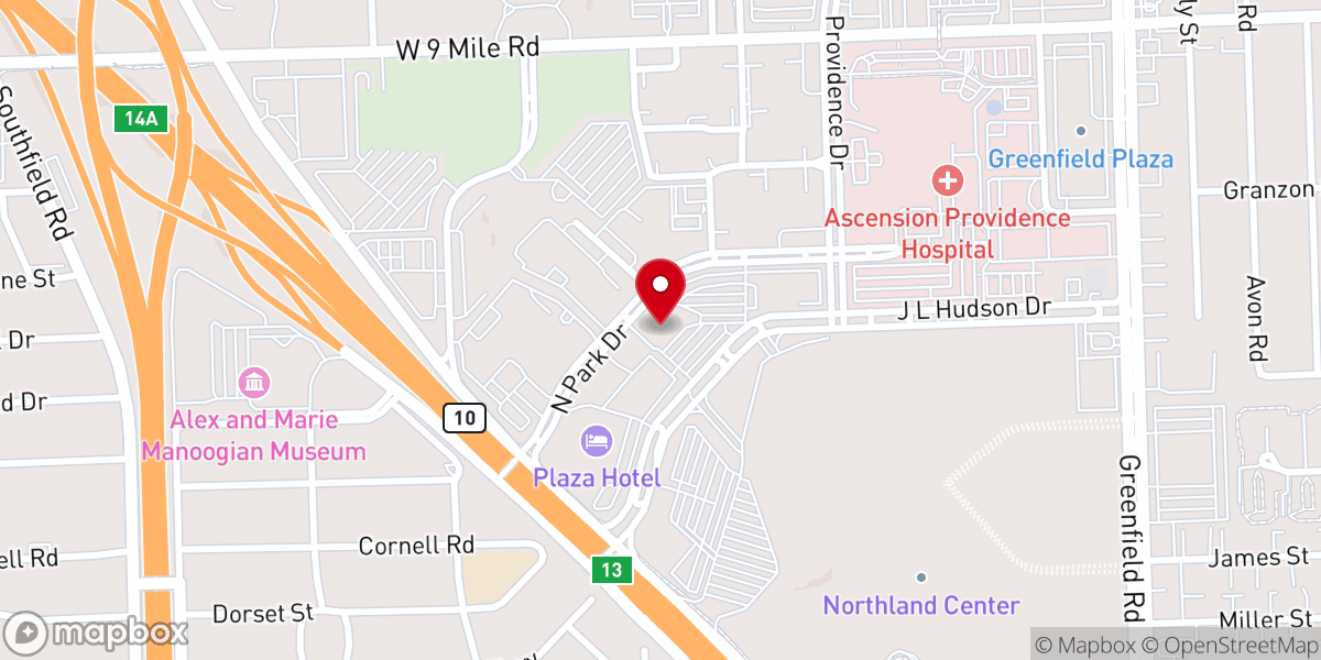 Map showing location of Triumph Church - North Campus