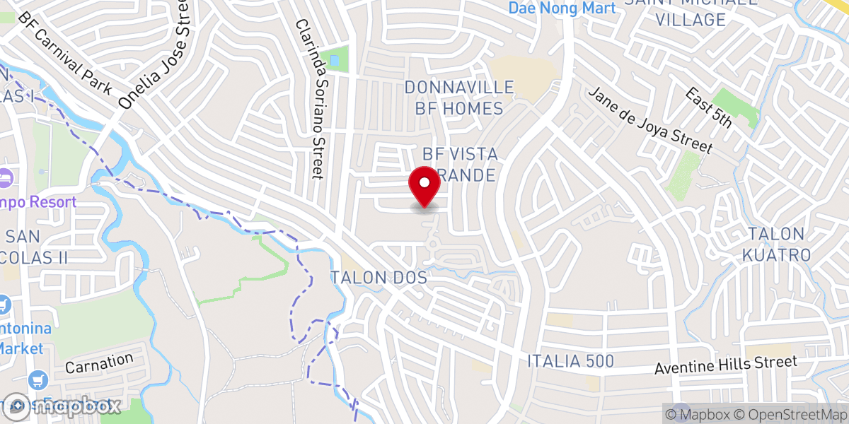 Map showing location of UCCP - Church of the Evangel