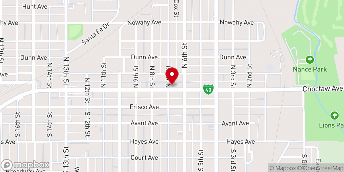 Map showing location of New Life Counseling