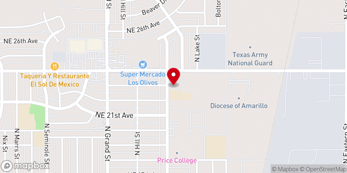 Map showing location of St. Laurence Catholic Church