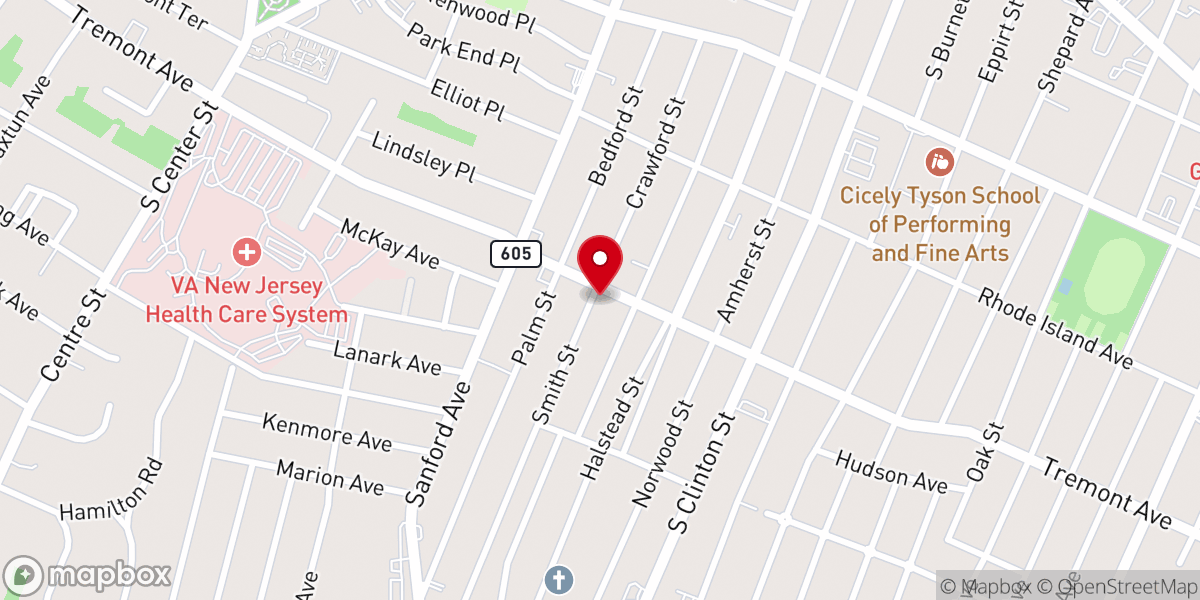 Map showing location of Divinity Baptist Church