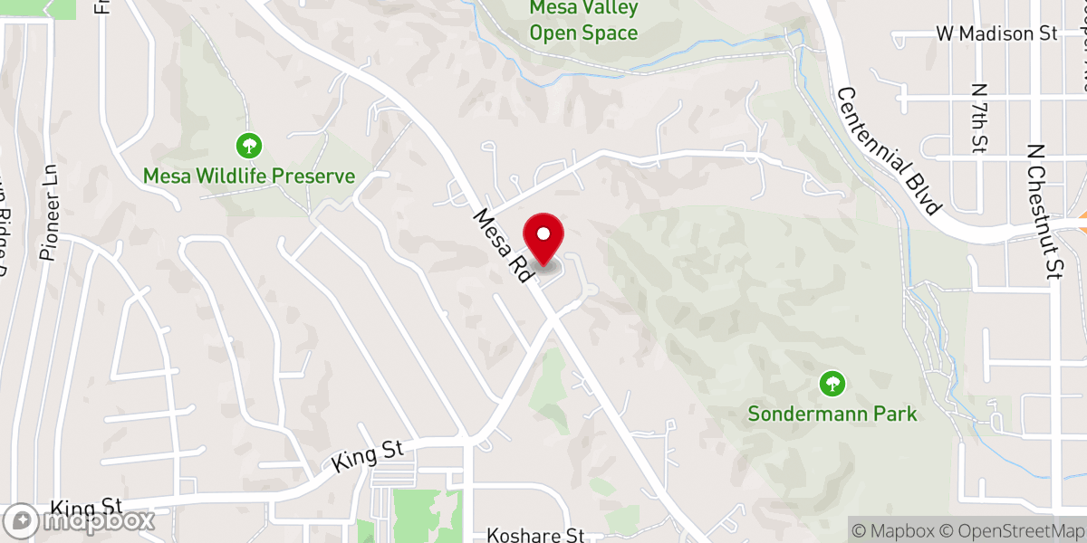 Map showing location of Unity Spiritual Center in the Rockies
