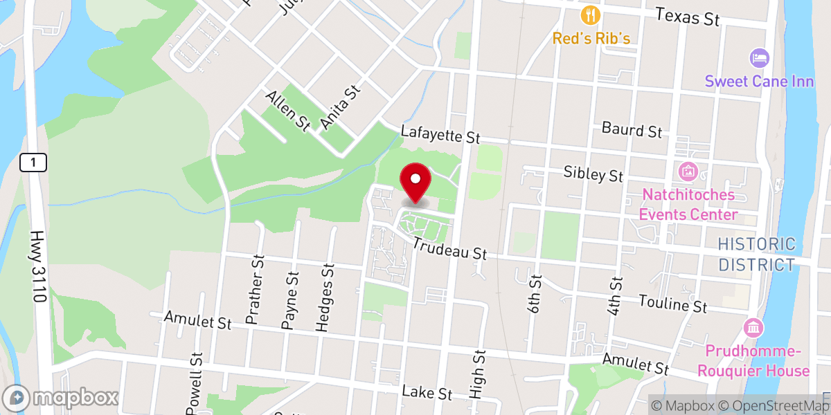Map showing location of The Abundant Life Church