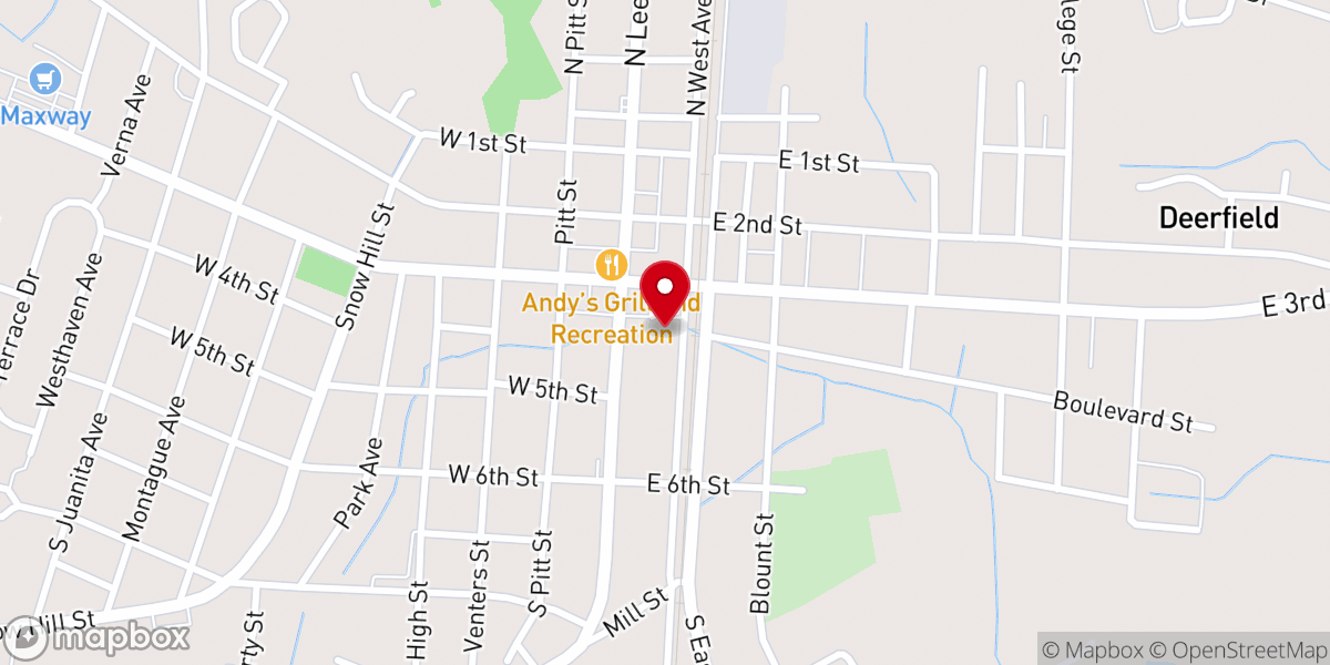 Map showing location of New Deliverance Free Will Baptist Church