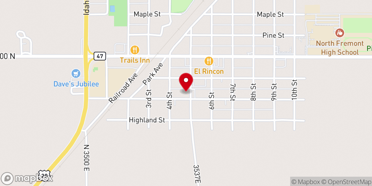 Map showing location of Ashton Community United Methodist