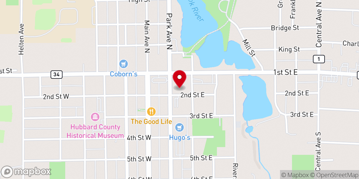 Map showing location of Calvary Lutheran Church