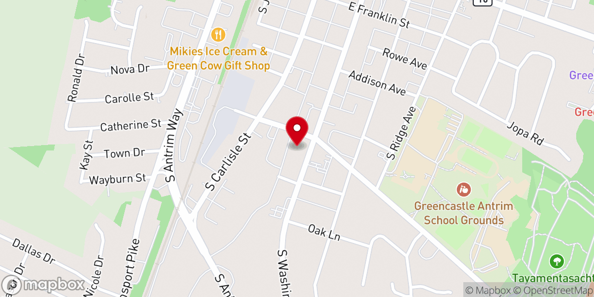 Map showing location of Blue Heron Events From Scratch Catering& Event Planning