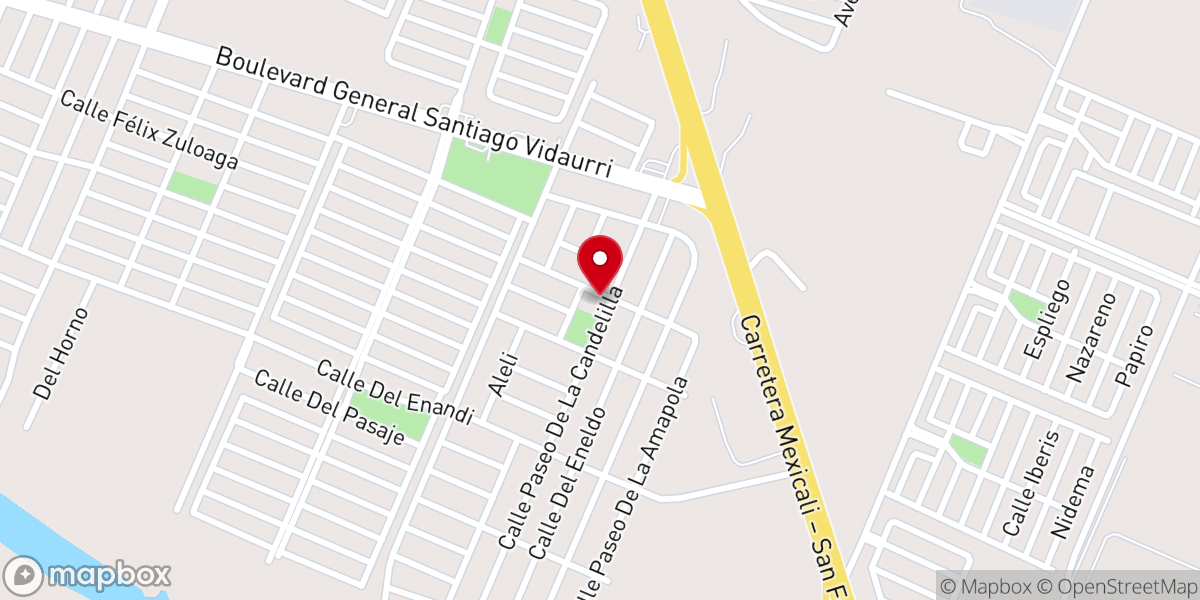 Map showing location of Parroquia de San Pablo Apostol