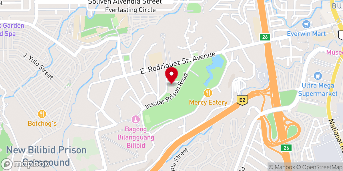 Map showing location of Ina ng Awa Parish Church - Poblacion, Muntinlupa City (Diocese of Parañaque)