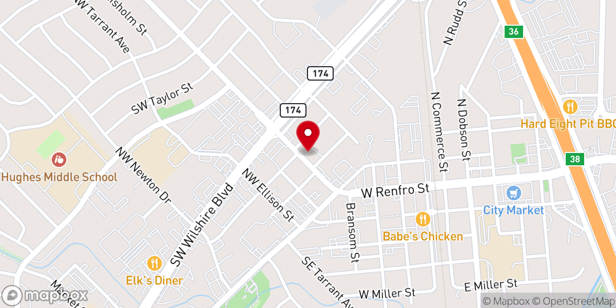 Map showing location of Promises Community Ministries