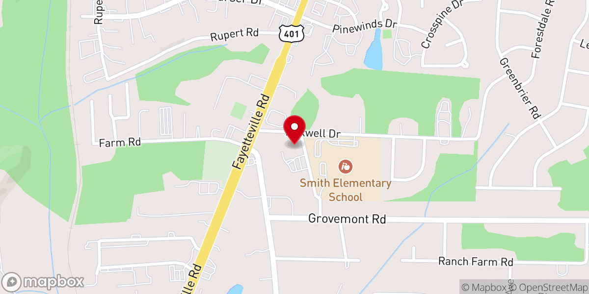 Map showing location of Saint Andrews United Methodist Church