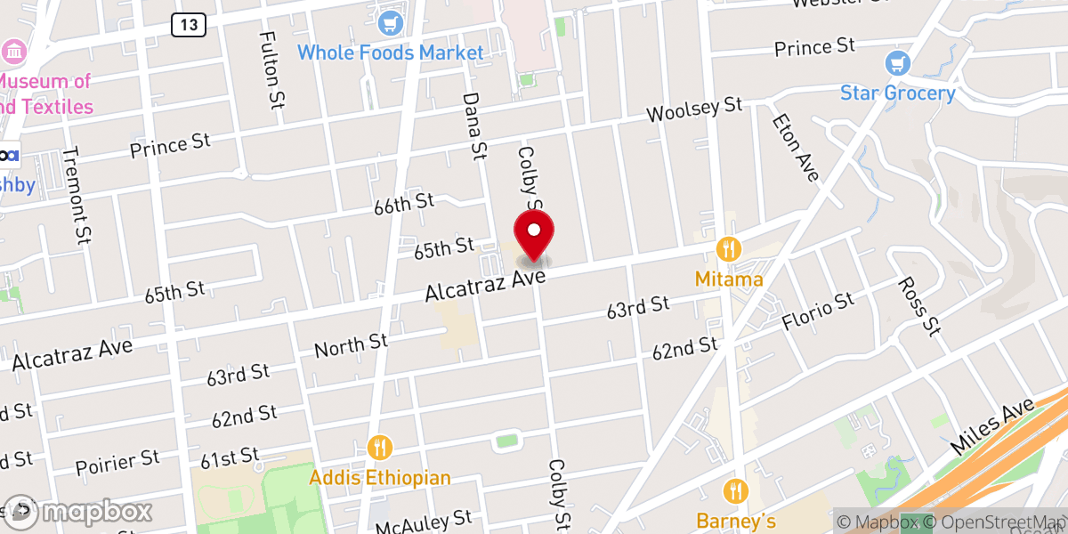 Map showing location of St. Augustine Catholic Church