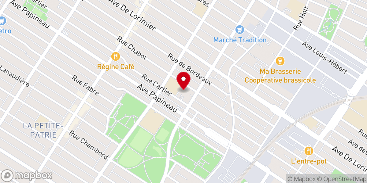 Map showing location of St. John Berchmans Catholic Church