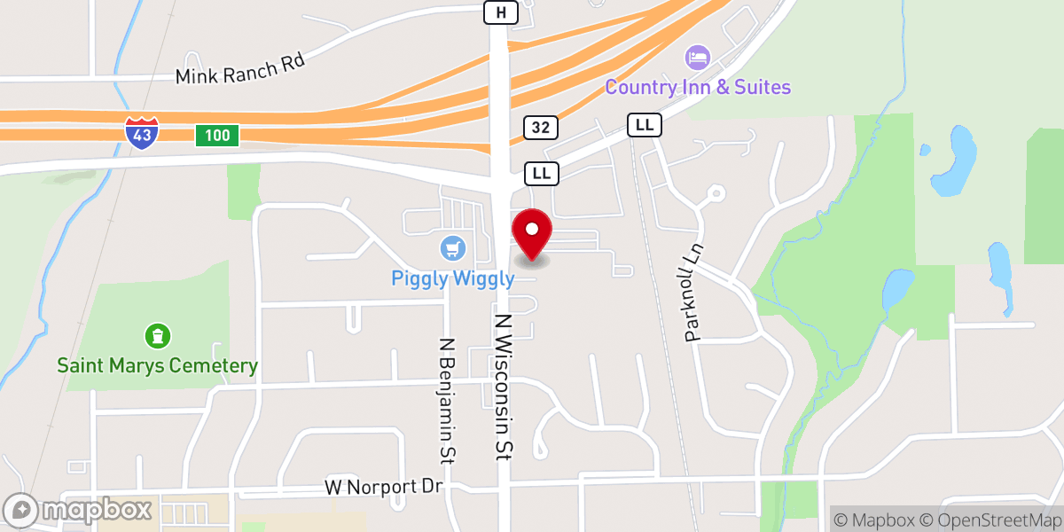 Map showing location of St. John XXIII Catholic Church Office