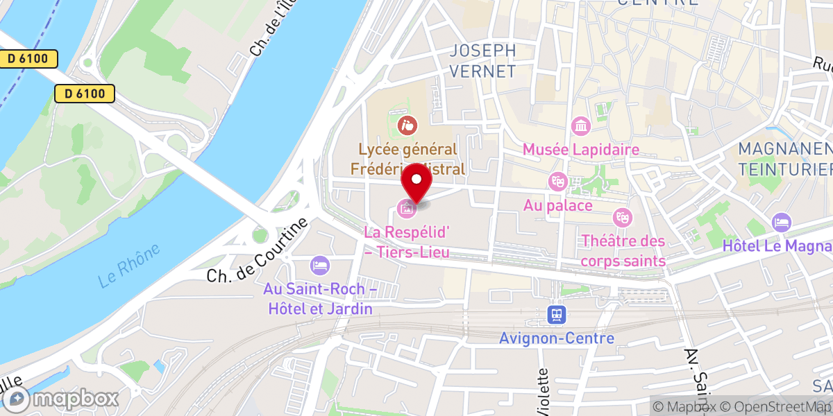 Map showing location of Chapelle du Carmel