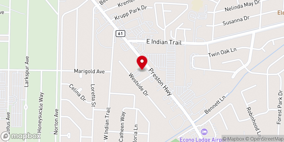 Map showing location of Bethel Ethiopian evangelical church