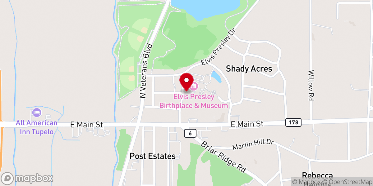 Map showing location of Assembly of God Church Historical Building