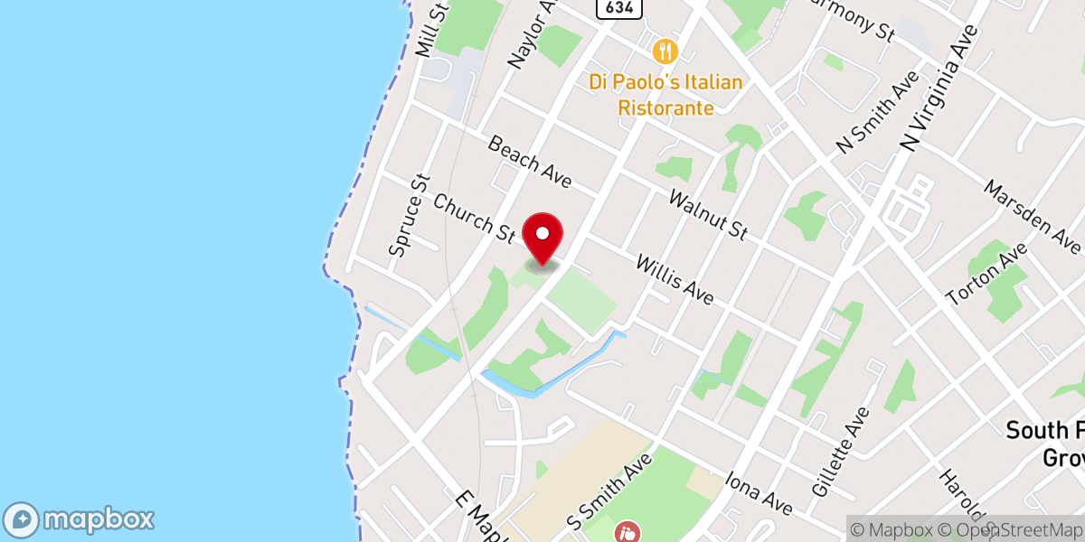 Map showing location of New Hope United Methodist Church