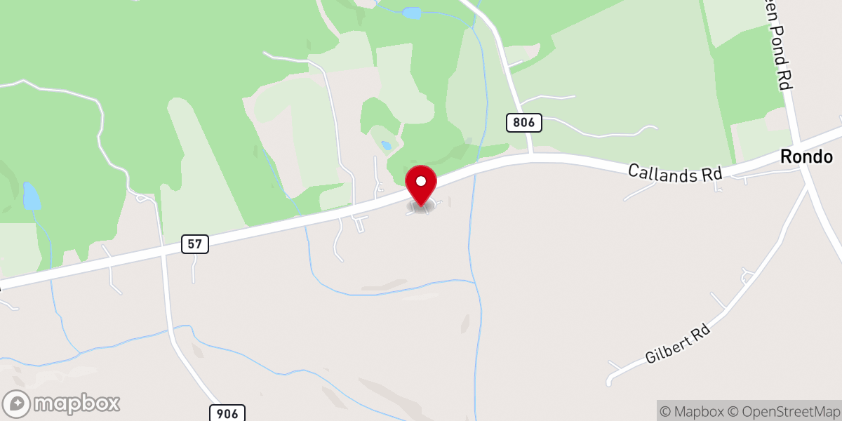 Map showing location of New Life Apostolic Church