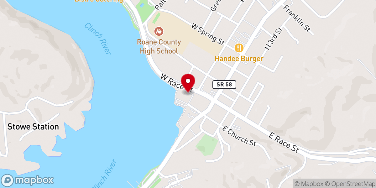 Map showing location of Kingston United Methodist Ministry Center