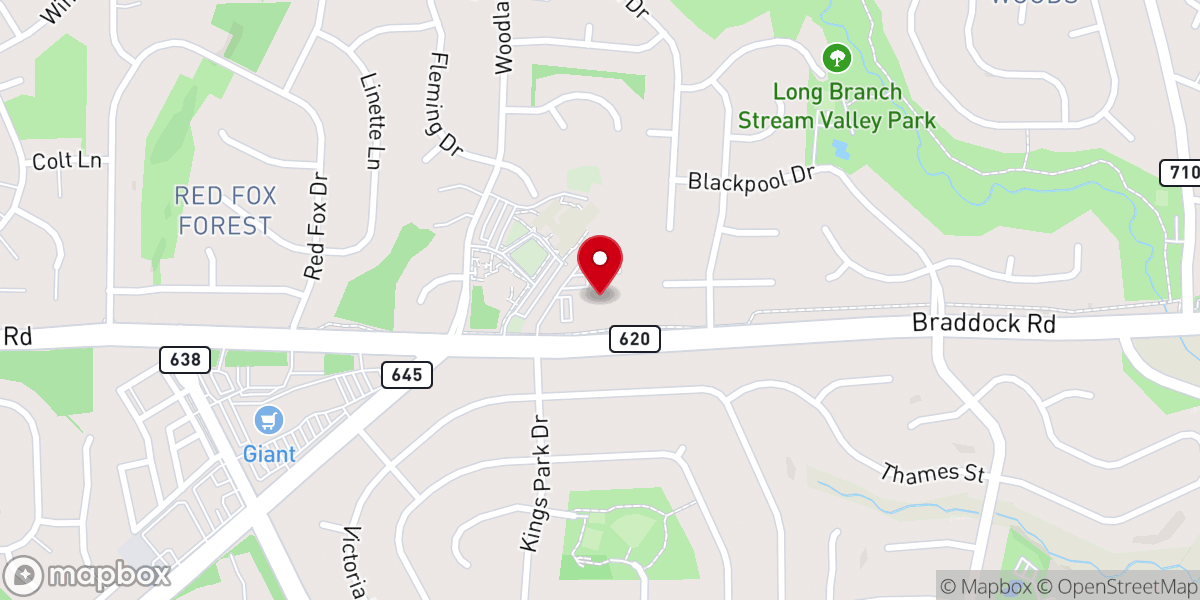 Map showing location of Parkwood Baptist Church