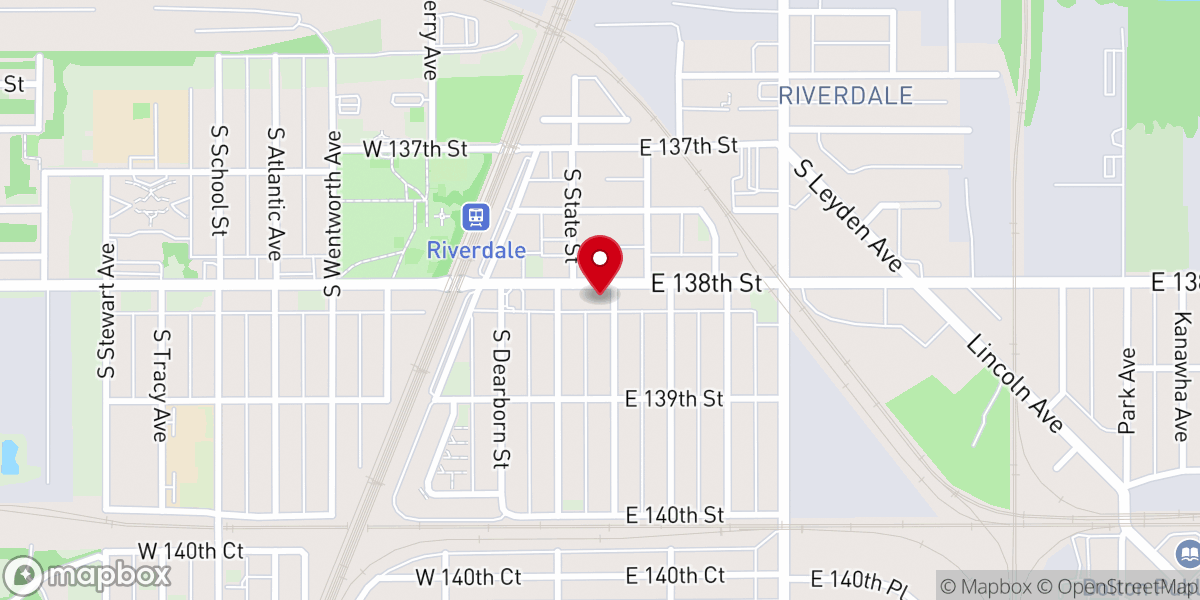 Map showing location of Our Saviors Lutheran Church