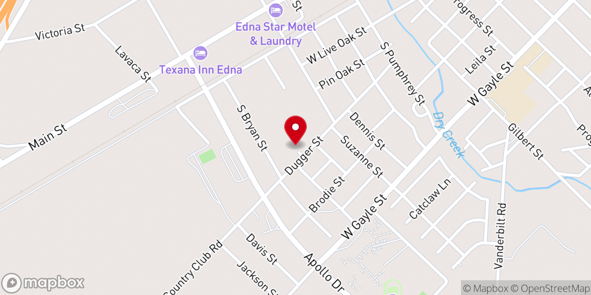 Map showing location of Redeemer Lutheran Church