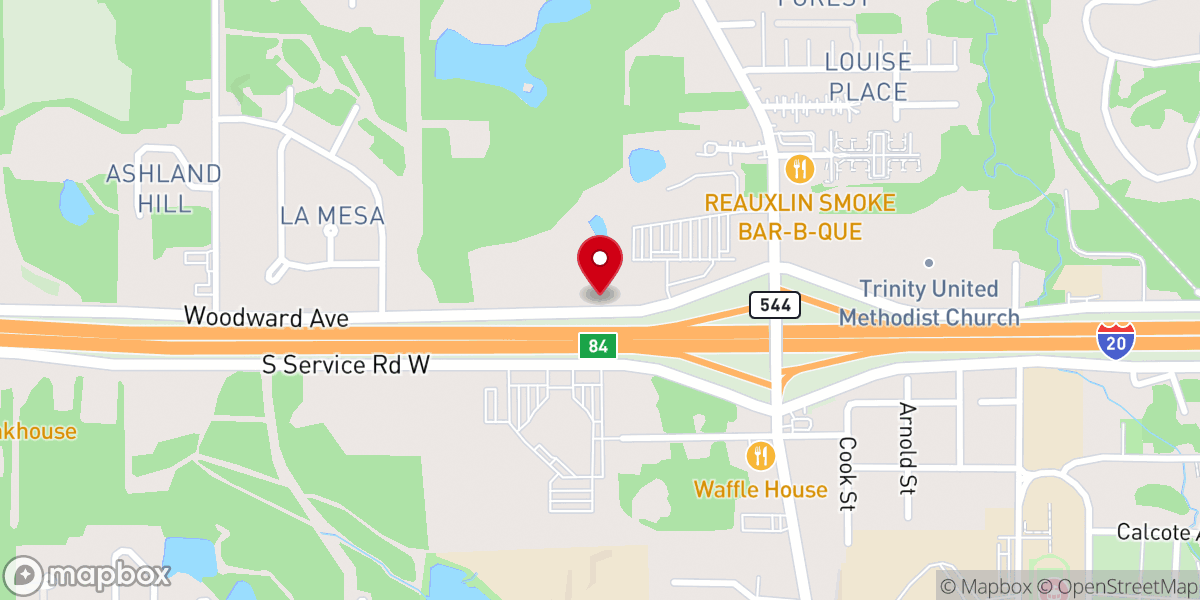 Map showing location of Ruston First Assembly Of God