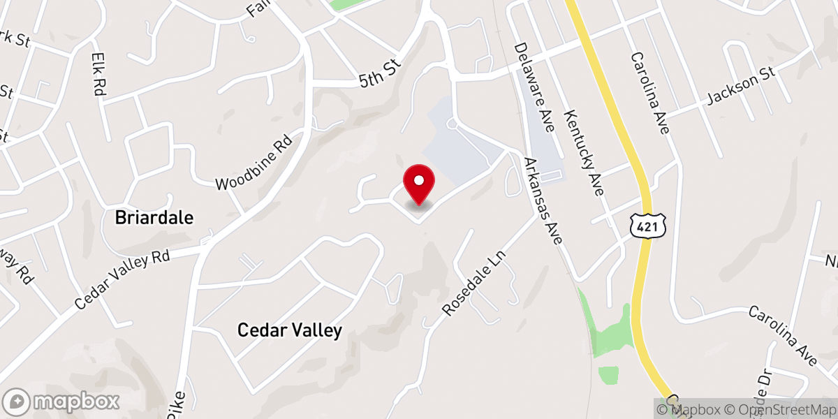 Map showing location of Full Gospel Fellowship Assembly of God