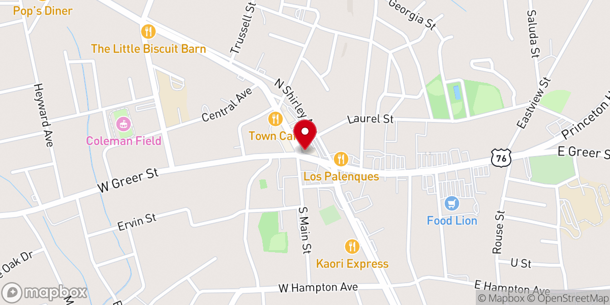 Map showing location of Genesis Church