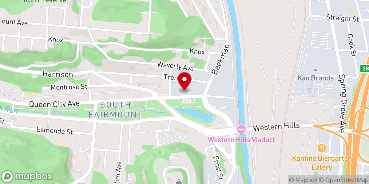 Map showing location of Immanuel United Church of Christ