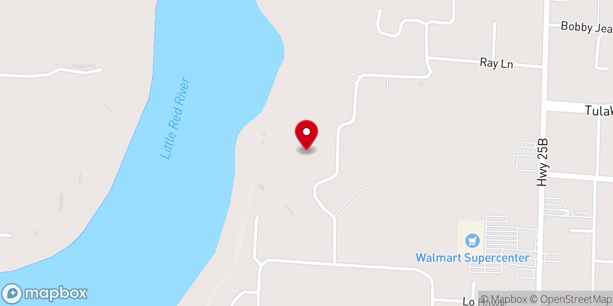 Map showing location of Foothills Bible Church