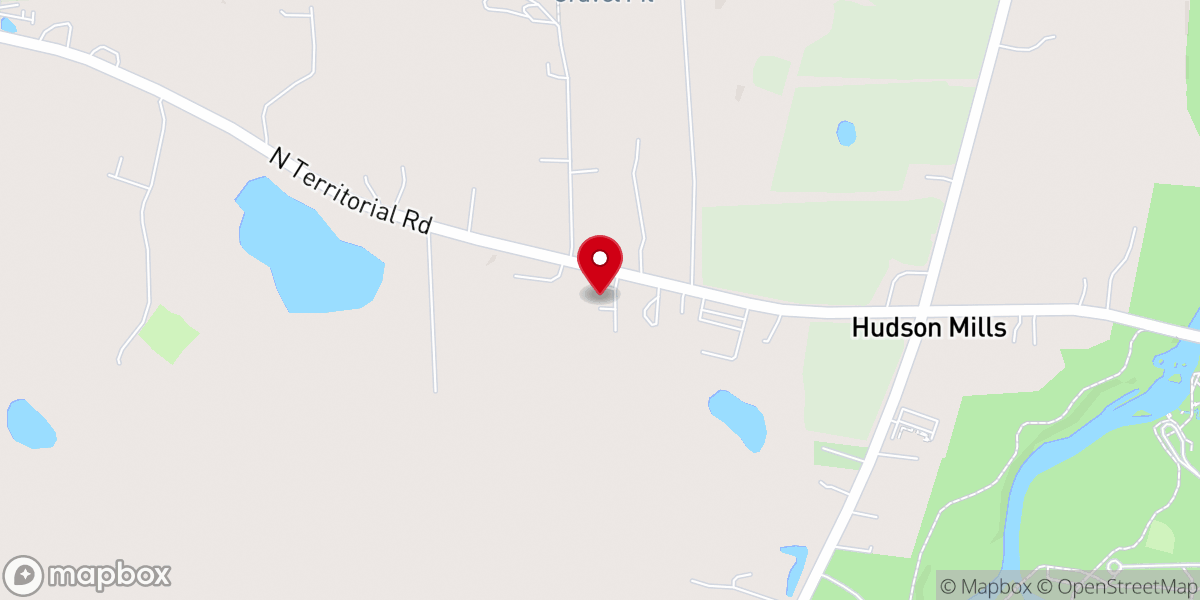 Map showing location of Faith Lutheran Church