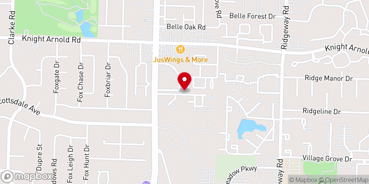 Map showing location of Pavilion of Hope Inc