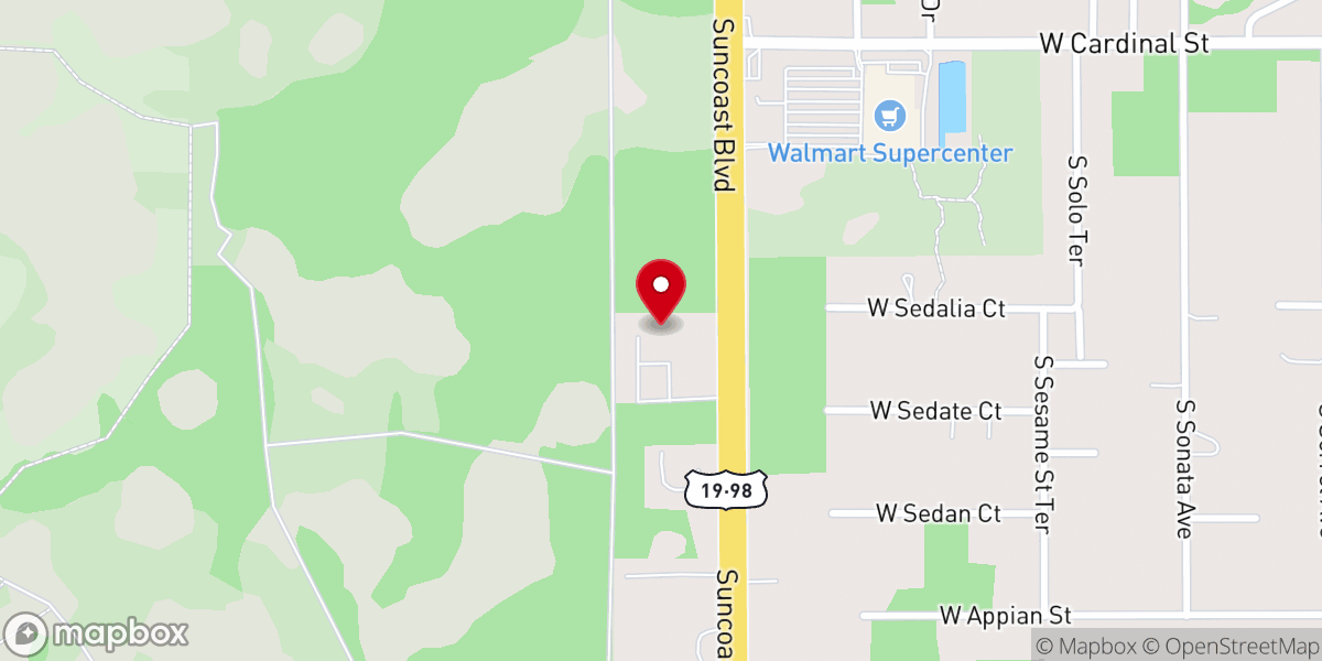 Map showing location of St. Vincent de Paul Society