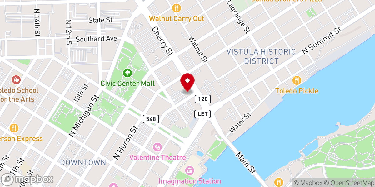 Map showing location of Proto-Cathedral of St Francis de Sales