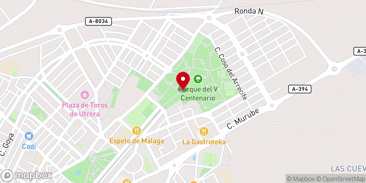 Map showing location of Santuario de Nuestra Señora de Consolación