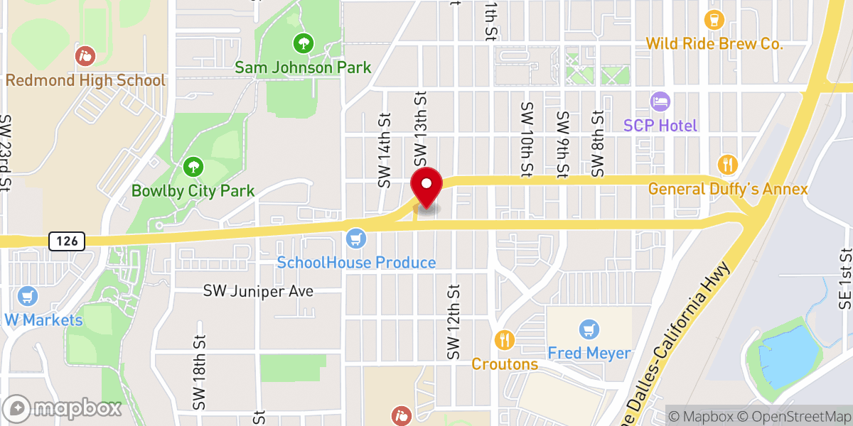 Map showing location of Child Evangelism Fellowship - Ponderosa Chapter