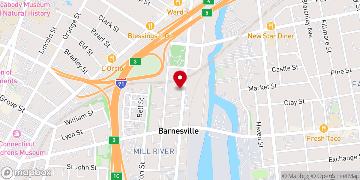Map showing location of The 180 Center (turning lives around)