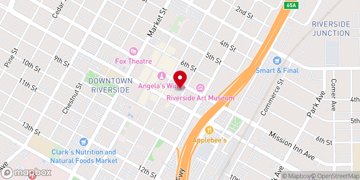 Map showing location of First Congregational Church