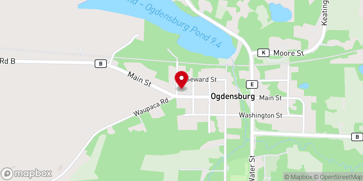 Map showing location of First Lutheran Church