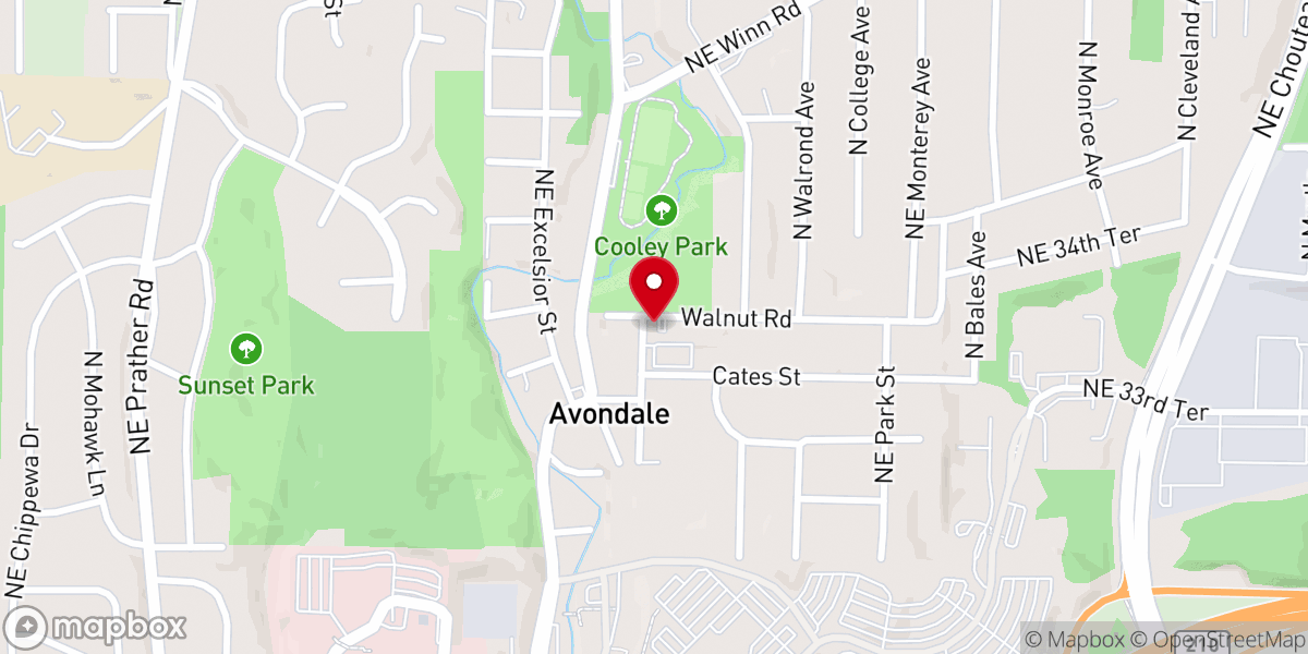 Map showing location of Faith Assembly
