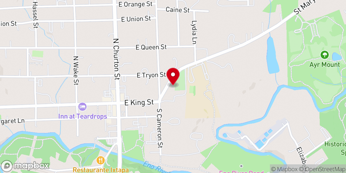 Map showing location of St. Matthew's Episcopal Church